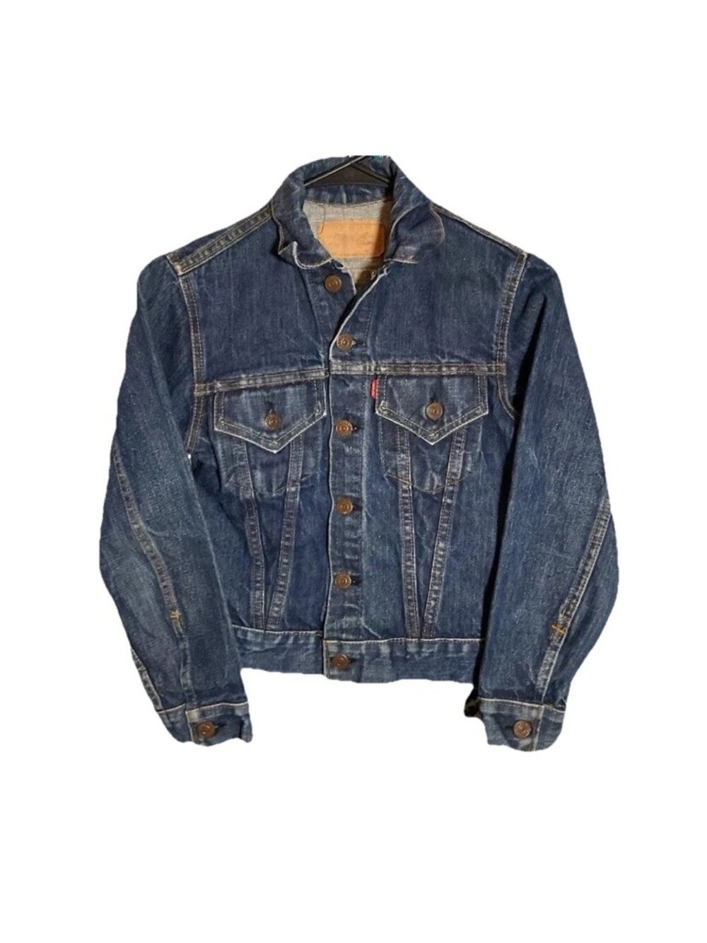 Vintage Big E Levis Indigo Denim Jacket Youth True Vintage Timeless Classic